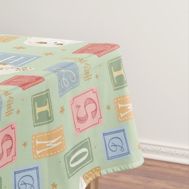 Toalha De Mesa Padrão de Letra em Bloco Hedwig Post (Posição Original)