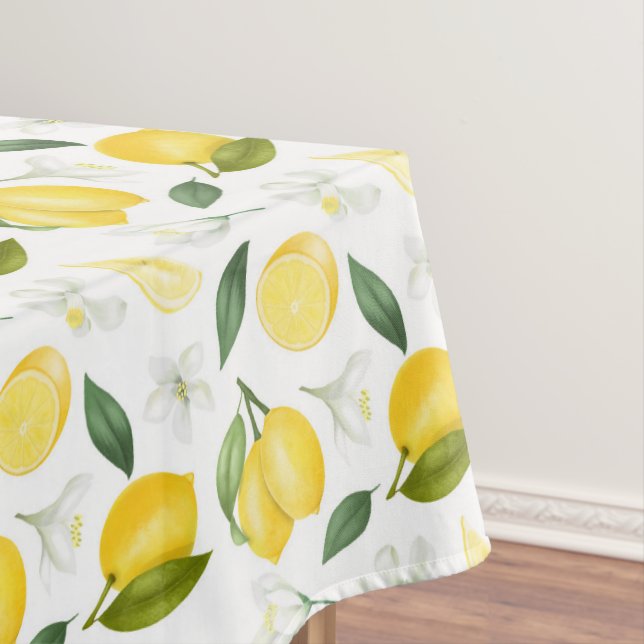 Toalha De Mesa Padrão de limão moderno (Posição Original)