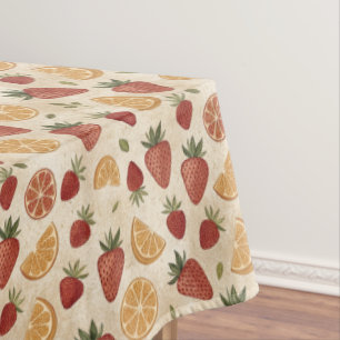 Toalha De Mesa Padrão de Limão Morango