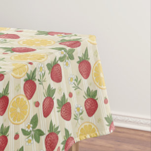 Toalha De Mesa Padrão de Limão Morango