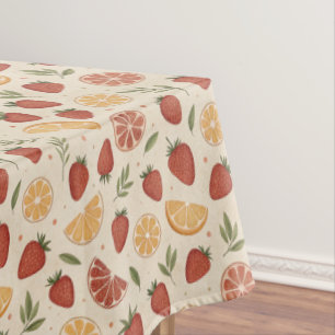 Toalha De Mesa Padrão de Limão Morango