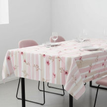 Padrão de Listra Floral em Aquarela Rosa