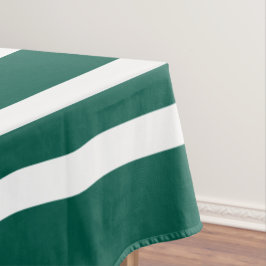Toalha De Mesa Padrão de Listras Verdes Modernas