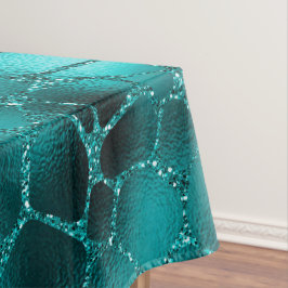 Toalha De Mesa Padrão de Manchas de Girafa com Glitter Glam Ombre