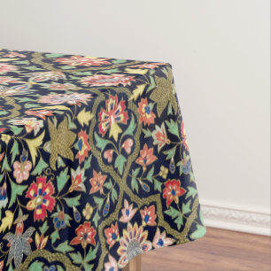 Toalha De Mesa Padrão de Mandala Indiana Floral Colorida Vintage