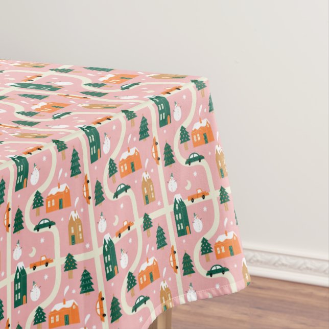 Toalha De Mesa Padrão de Mapa de Férias da Cidade de Natal (Posição Original)