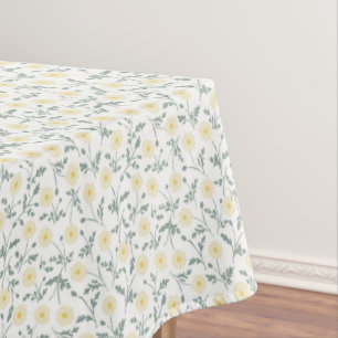 Toalha De Mesa Padrão de Margarida de Fazenda Moderna Primavera V