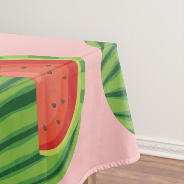 Toalha De Mesa Padrão de Melancia de Tendy Rosa (Posição Original)