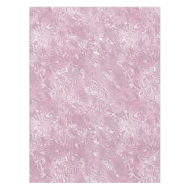 Toalha De Mesa Padrão de Moire de Seda Marmorizada em Rosa Empoei