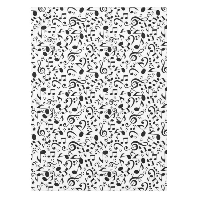 Toalha De Mesa Padrão de música (Frente)