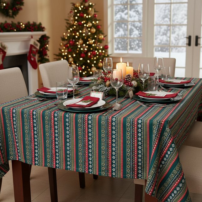 Toalha De Mesa padrão de natal nórdico (Criador carregado)