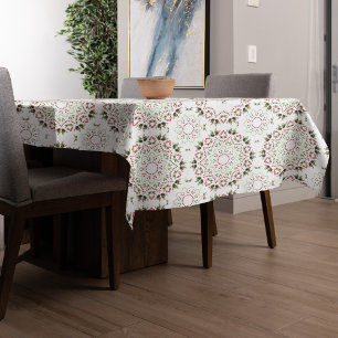 Toalha De Mesa Padrão de Natal Red Green Holly