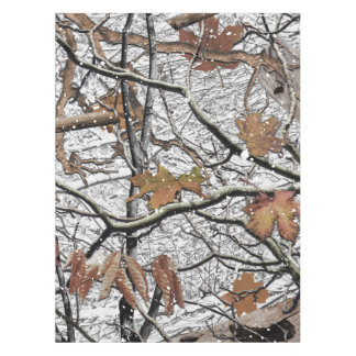Toalha De Mesa Padrão de Neve de Camuflagem de Caça 2