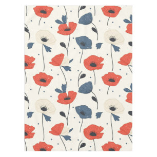 Toalha De Mesa Padrão de papilas de aquarela - Vermelho, Azul e B