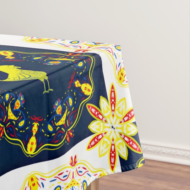Toalha De Mesa Padrão de páscoa de frango (Posição Original)