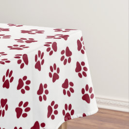 Toalha De Mesa Padrão De Patas, Patas Cachorros, Patas Turvas