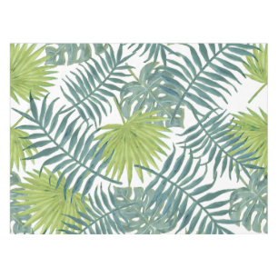 Toalha De Mesa Padrão de pintura de pintura de folhas tropicais