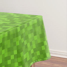 Toalha De Mesa Padrão de Pixel Verde Retro Jogos 8-Bit