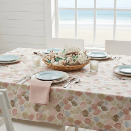 Toalha De Mesa Padrão de Praia de Conchas Macias da Costa