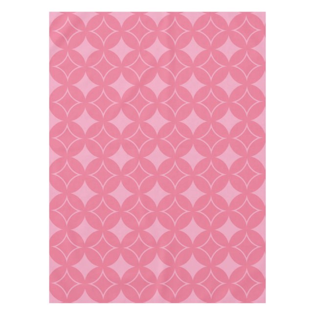 Toalha De Mesa Padrão de shippo rosa (Frente)