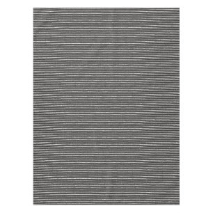 Toalha De Mesa Padrão de Stripes Pretas e Brancas