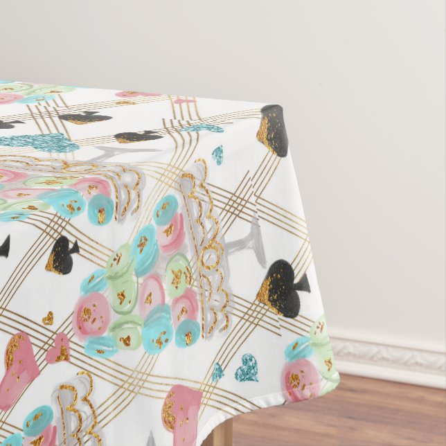 Toalha De Mesa Padrão de tempo do chá (Posição Original)