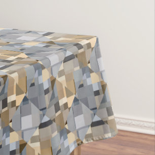 Toalha De Mesa Padrão de tendências castanho/azul