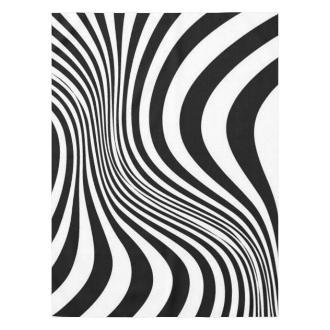 Toalha De Mesa Padrão de Textura de Impressão de Pele de Zebra (Frente)