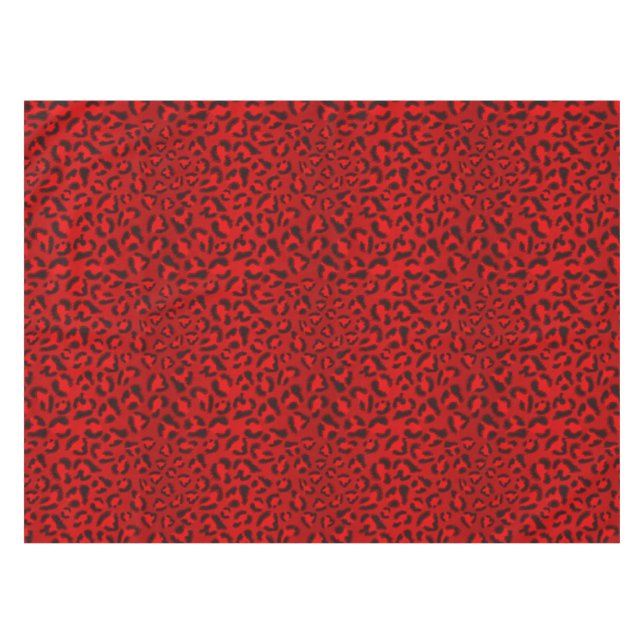 Toalha De Mesa Padrão de textura de leopardo rosa. (Frente (Horizontal))
