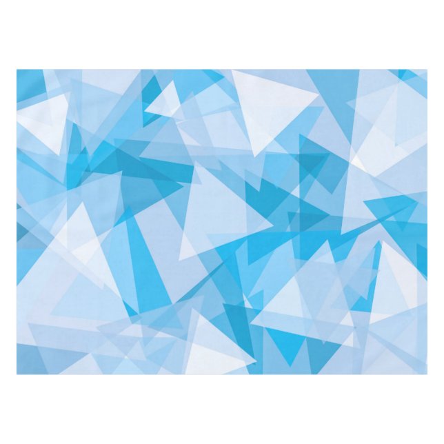 Toalha De Mesa Padrão de triângulo geométrico abstrato | Toalha d (Frente (Horizontal))