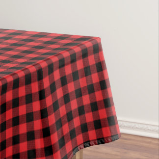 Toalha De Mesa Padrão de Verificação do Flannel Buffalo Vermelho