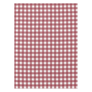 Toalha De Mesa Padrão de verificadores vermelhos e brancos
