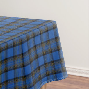 Toalha De Mesa Padrão de Xadrez de Skye Blue Tartan