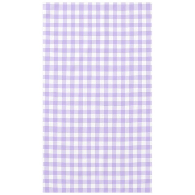 Toalha De Mesa Padrão de Xadrez Lavanda de Páscoa e Primavera Cou (Frente)