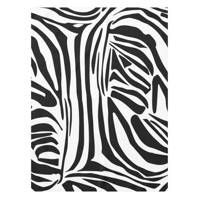 Toalha De Mesa Padrão de zebra (Frente)