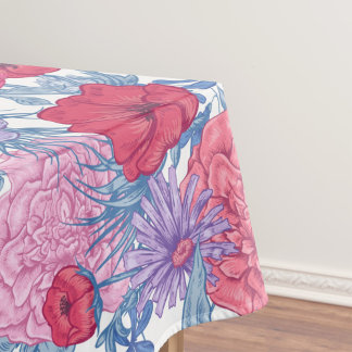 Toalha De Mesa Padrão decorativo floral em aquarela elegante