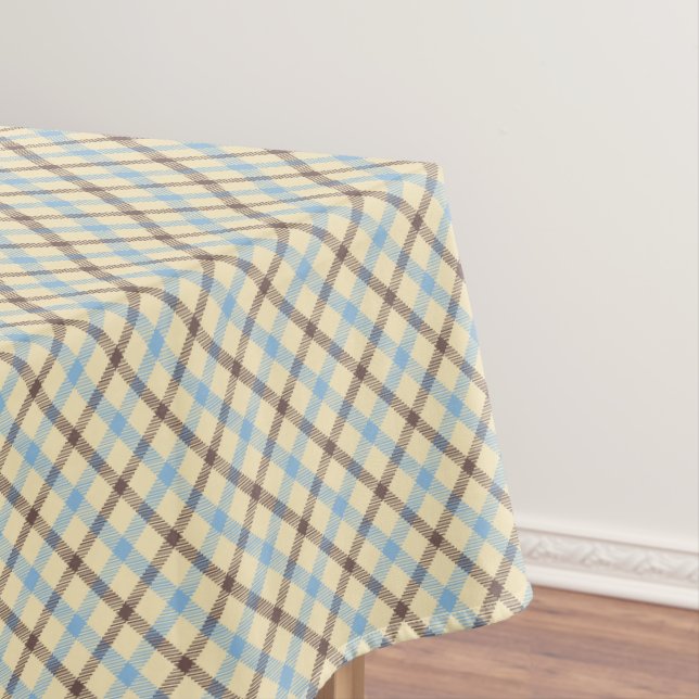 Toalha De Mesa Padrão diagonal da xadrez de Tartan (Posição Original)
