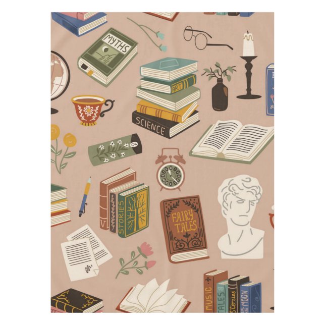 Toalha De Mesa Padrão do livro (Frente)