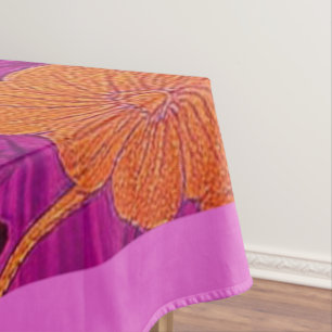 Toalha De Mesa Padrão do Ouro rosa ORIENTAL - Tablecloth
