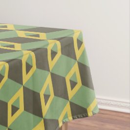 Toalha De Mesa Padrão dos quadrados de ilusão 3D