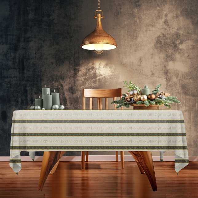 Toalha De Mesa Padrão Dourado de Natal Verde#35 ID1009 (Criador carregado)