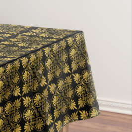 Toalha De Mesa Padrão Dourado do Andino Grego Antigo