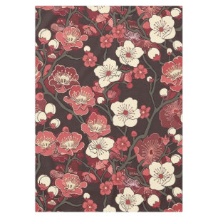 Toalha De Mesa Padrão Elegante De Flor De Cereja Sem Costura (16)