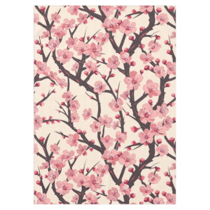 Toalha De Mesa Padrão Elegante De Flor De Cereja Sem Costura (6)