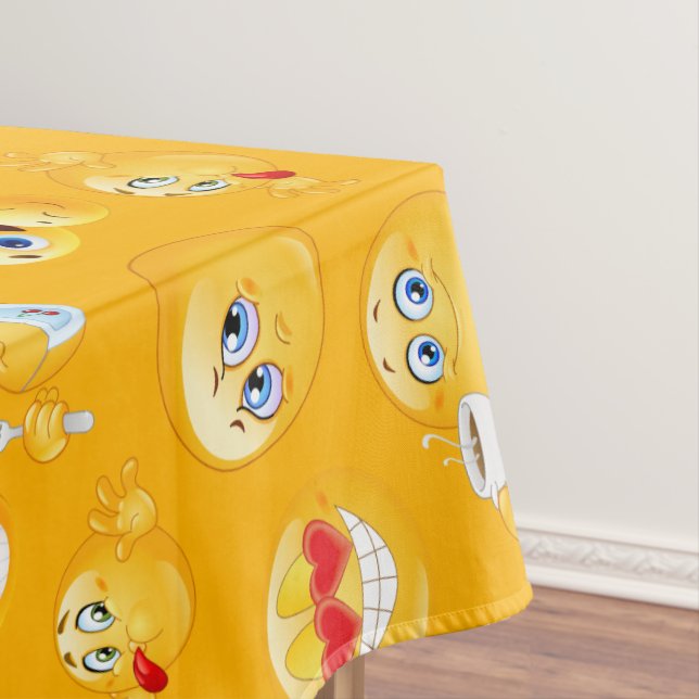 Toalha De Mesa Padrão Emoji 2 (Posição Original)