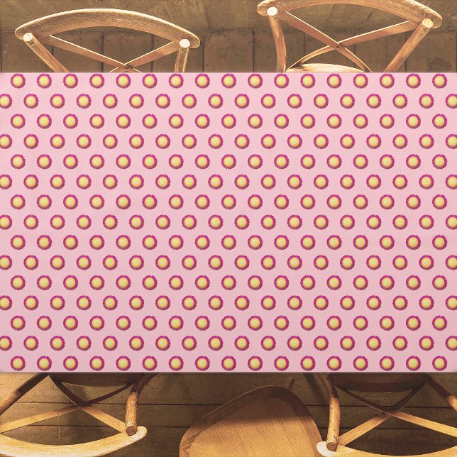 Toalha De Mesa Padrão Everduradouro de Flor Invisível a Rosa (Everlasting flower seamless pattern on tablecloth)