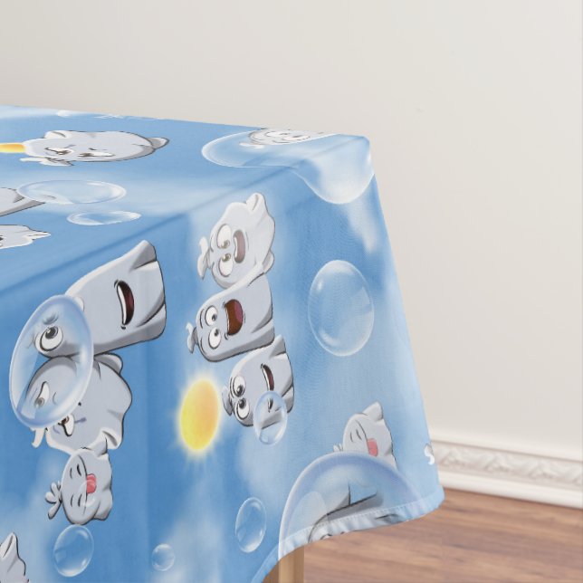 Toalha De Mesa Padrão Fantasma (Posição Original)