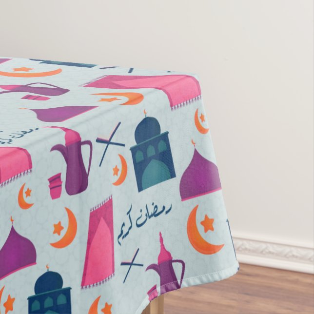 Toalha De Mesa Padrão Feliz Ramadão (Posição Original)