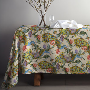 Toalha De Mesa Padrão Floral Art Nouveau de Pavão
