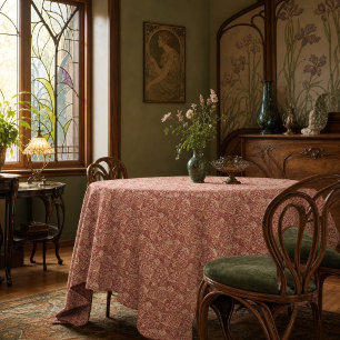 Toalha De Mesa Padrão Floral Art Nouveau Selvagem Intrincado Vint